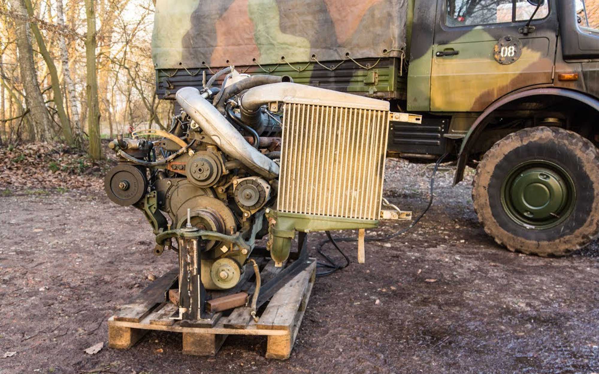 Caesar Howitzer UNIMOG OM-366 Diesel Engine